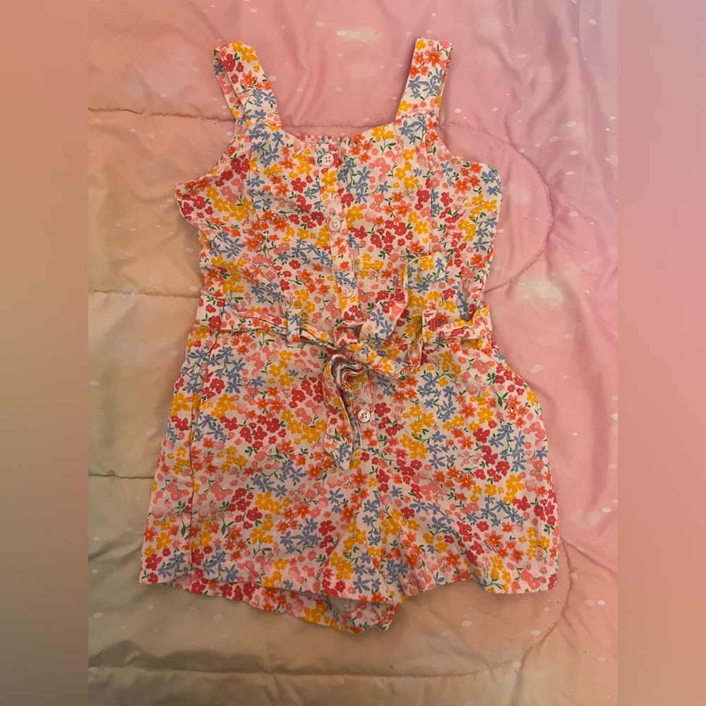Old Navy Colorful Floral Kids Romper